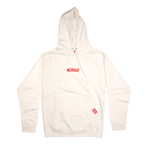 Eibach Bone White Pullover Hoodie - Center Red Logo